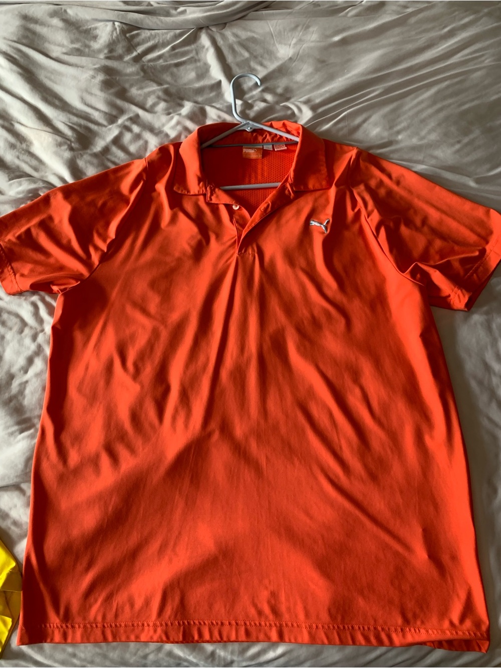 Orange Puma Golf Shirt
